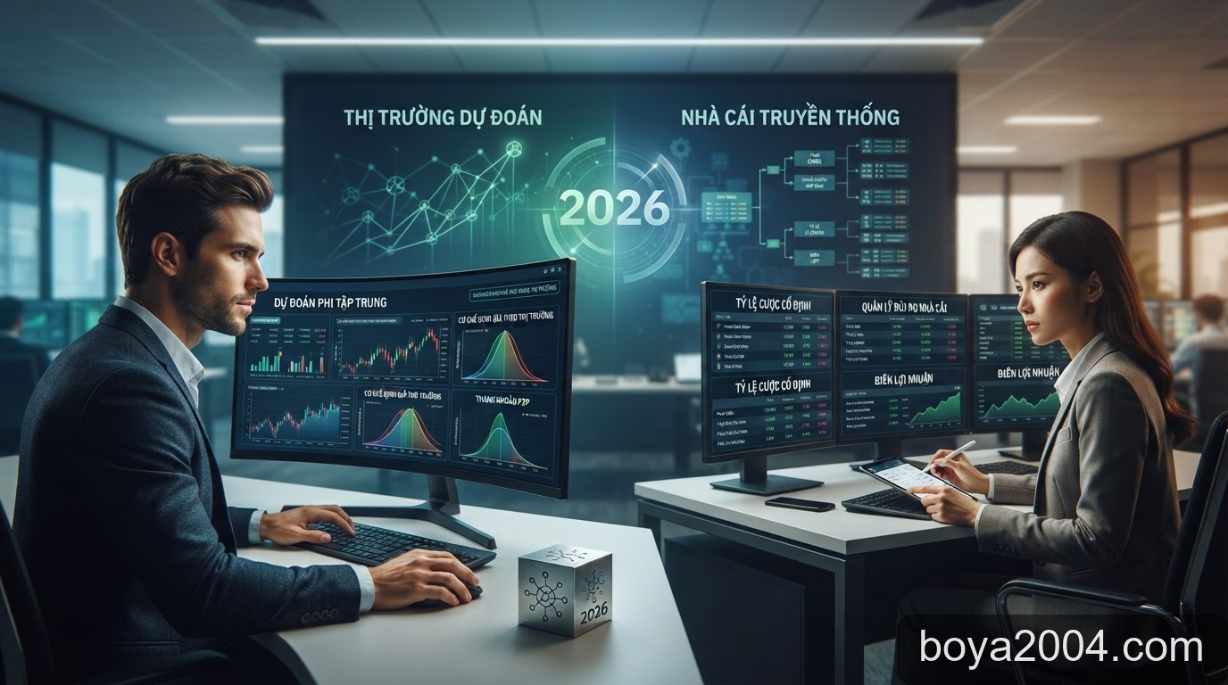 Thị trường dự đoán (Prediction Markets) vs. Nhà cái truyền thống: Cuộc chiến giành thị phần năm 2026